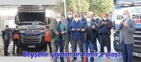 Beyşehir yardım tırı İzmir’e ulaştı