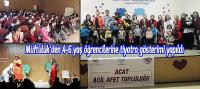 Müftülük’den 4-6 yaş öğrencilerine tiyatro gösterimi yapıldı