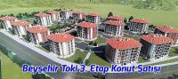 Beyşehir Toki 3. Etap Projeden 51 Konut Satışa Çıkarıldı