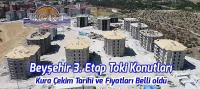 Beyşehir 3. Etap Toki Konutlarının Kura çekimi ve Fiyatları Belli oldu