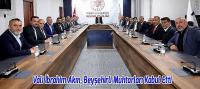 Vali İbrahim Akın, Beyşehirli Muhtarları Kabul Etti