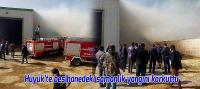 Hüyük'te Besihanedeki samanlık yangını korkuttu