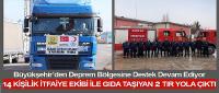 Büyükşehir’den Deprem Bölgesine Destek Devam Ediyor