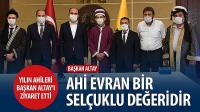Yılın Ahileri Başkan Altay’ı Ziyaret Etti