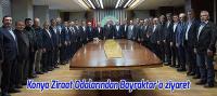 Konya Ziraat Odalarından Bayraktar’a ziyaret