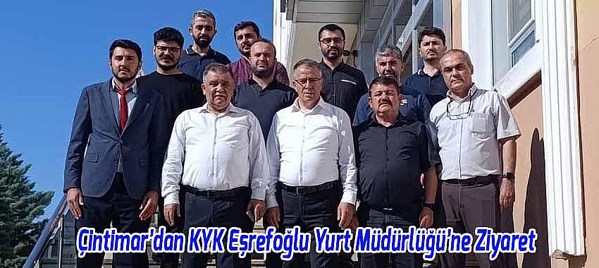 Gençlik ve Spor İl Müdürü Muzaffer Çintimar’dan KYK Eşrefoğlu Yurt Müdürlüğü’ne Ziyaret