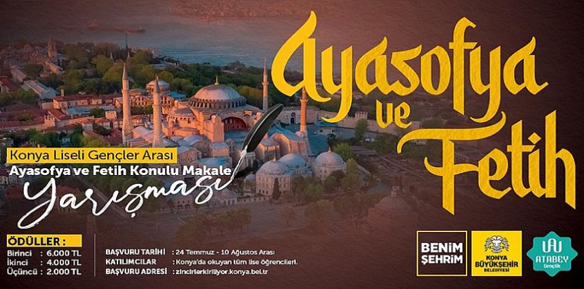 Büyükşehir’den “Ayasofya ve Fetih” Konulu Makale Yarışması