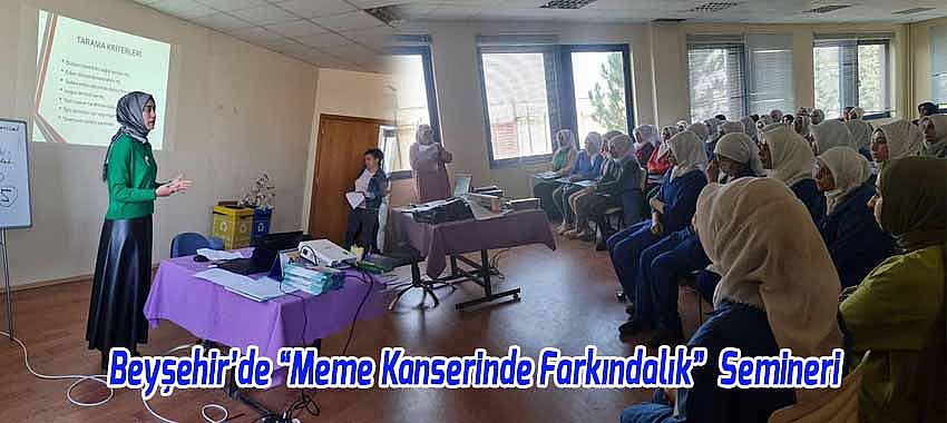 Beyşehir Arık Bey Tekstil Fabrikası’nda “Meme Kanserinde Farkındalık” Semineri