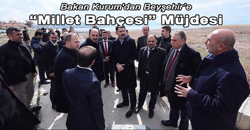 Kurum'dan Millet Bahçesi Müjdesi