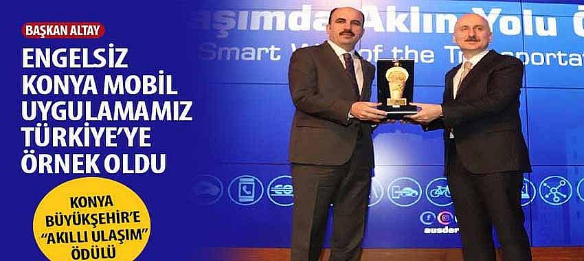 Konya Büyükşehir’e “Akıllı Ulaşım” Ödülü