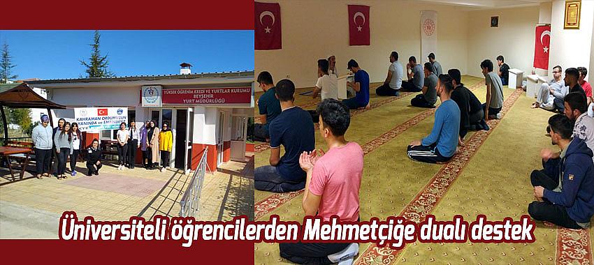 Üniversiteli öğrencilerden Mehmetçiğe dualı destek