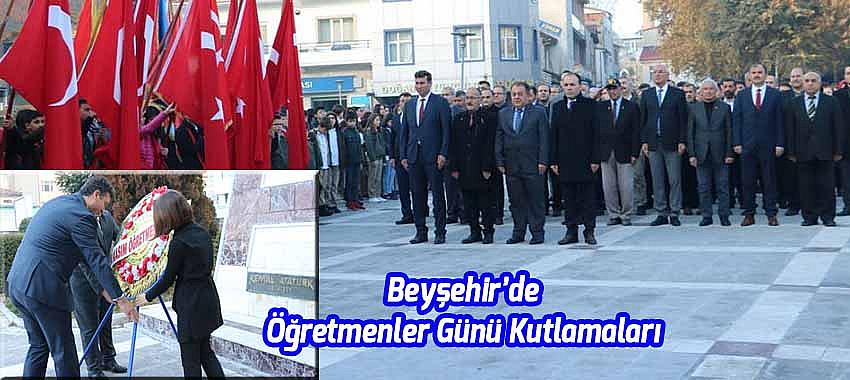 Beyşehir'de öğretmenler günü kutlamaları