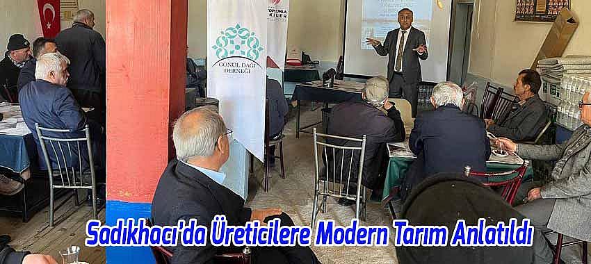 Sadıkhacı’da Üreticilere Modern Tarım Anlatıldı