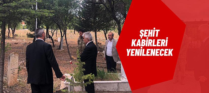 Şehit Kabirleri Yenilenecek