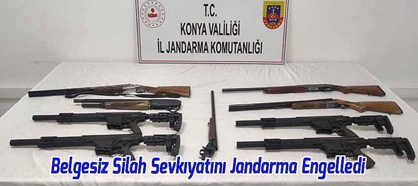 Beyşehir'den Belgesiz Silah Sevkıyatını Jandarma Engelledi 