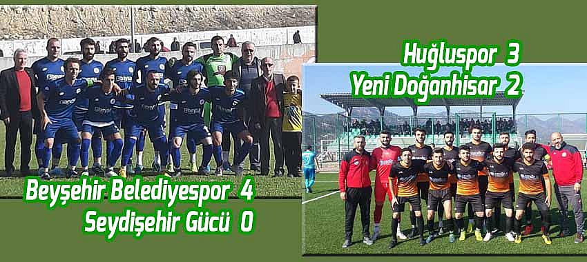 Beyşehir ve Huğluspor haftayı glibiyetle kapattı