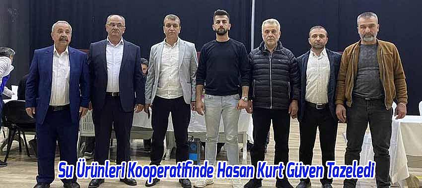 Beyşehir Su Ürünleri Kooperatifinde Hasan Kurt Güven Tazeledi