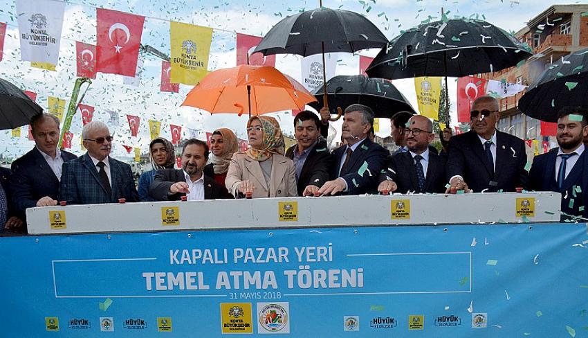 Büyükşehir’den Hüyük’e Kapalı Pazar Yeri