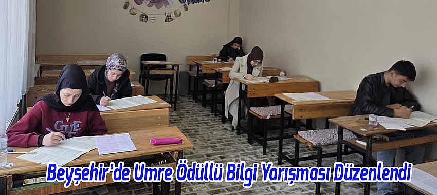 Beyşehir’de Umre Ödüllü Bilgi Yarışması Düzenlendi