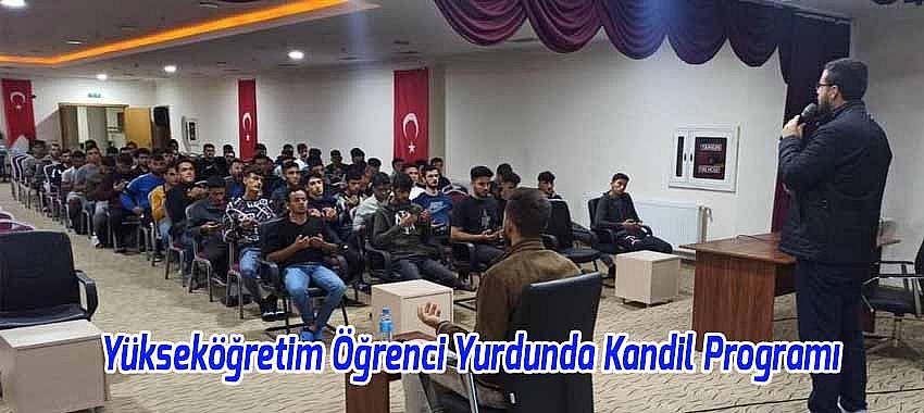 Beyşehir'de Yükseköğretim Öğrenci Yurdunda Kandil Programı