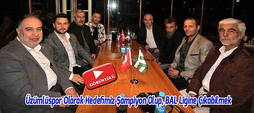 Beyşehir Üzümlüspor'un Hedefi Şampiyon Olarak, BAL Ligine Çıkmak