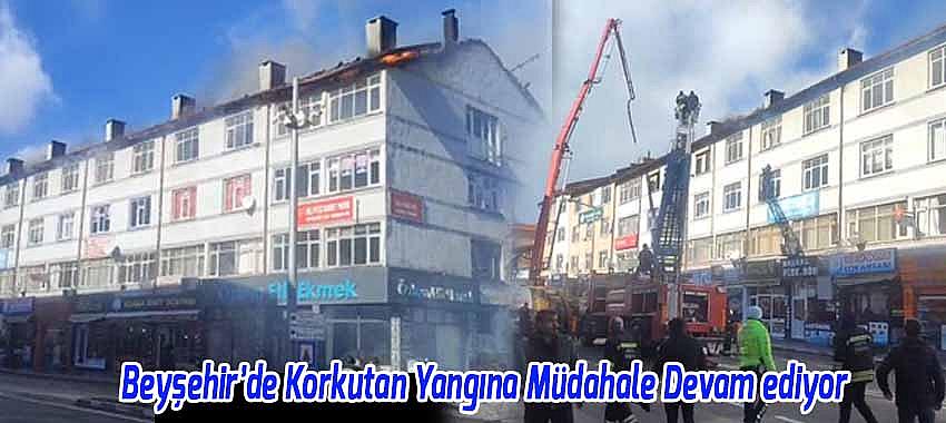 Beyşehir’de Korkutan Yangına