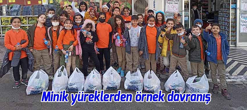 Minik yüreklerden örnek davranış