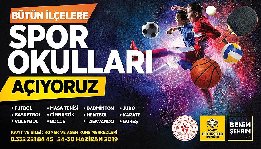 28 İlçede Spor Okulları Açılıyor