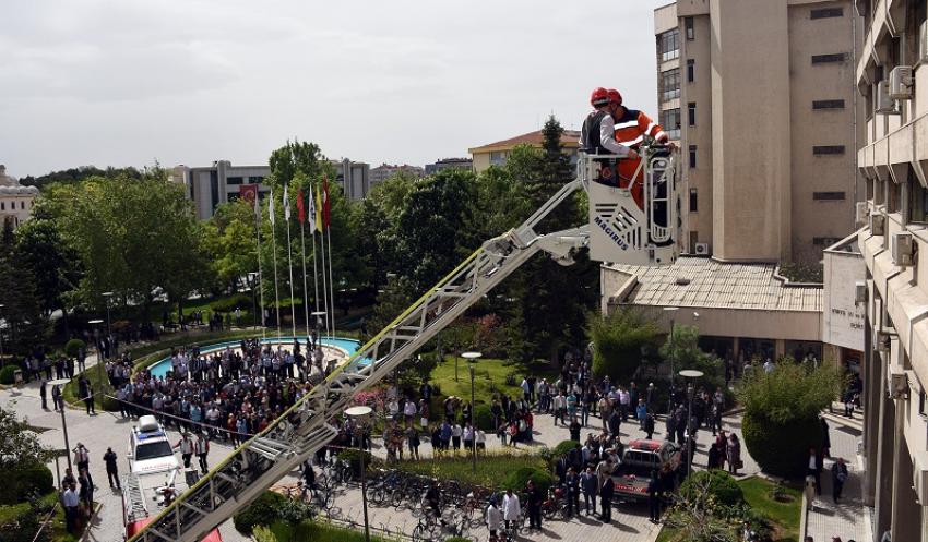 Büyükşehir’de Yangın Tatbikatı