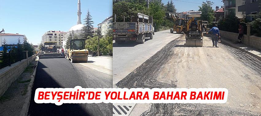 Beyşehir'de Kış Sonrası Yollara Bakım Çalışmaları Sürüyor