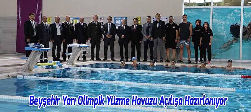 Beyşehir'de Yüzme Havuzu Açılışa Hazırlanıyor