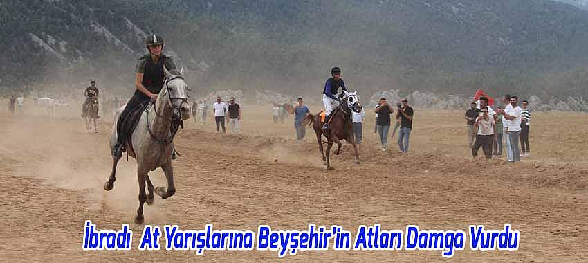 İbradı At Yarışlarına Beyşehir’in Atları Damga Vurdu
