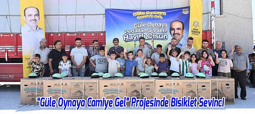 Konya’da “Güle Oynaya Camiye Gel” Projesinde Bisiklet Sevinci