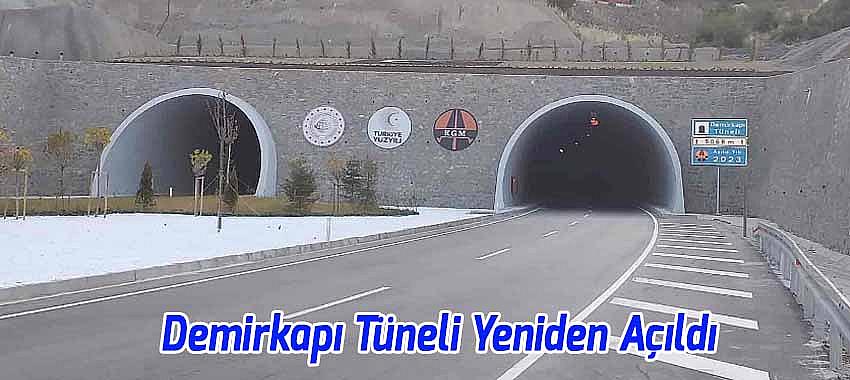 Beyşehir - Antalya Karayolu Demirkapı Tüneli Yeniden Açıldı