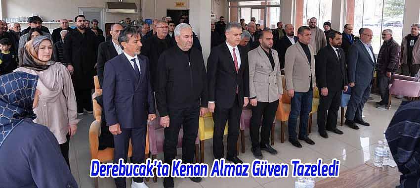Derebucak Esnaf ve Sanatkârlar Odası’nda Kenan Almaz Güven Tazeledi
