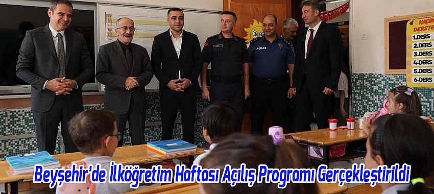 Beyşehir’de İlköğretim Haftası Açılış Programı Gerçekleştirildi