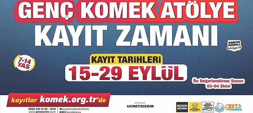 Genç KOMEK Atölyeleri’nde Yeni Dönem Kayıtları Başladı