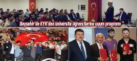 Beyşehir’de KYK’dan üniversite öğrencilerine uyum programı
