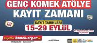 Genç KOMEK Atölyeleri’nde Yeni Dönem Kayıtları Başladı
