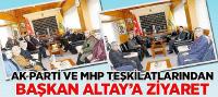 AK Parti ve MHP Teşkilatlarından Başkan Altay’a Ziyaret