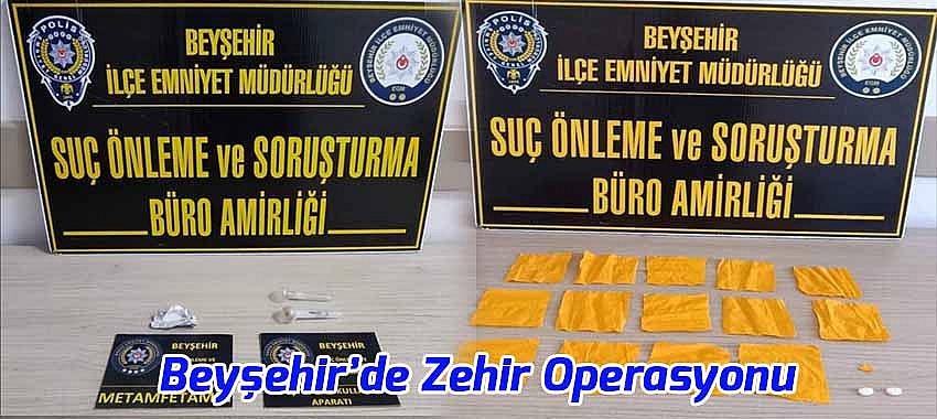 Beyşehir’de Zehir Operasyonu: 31 Şüpheliye İşlem, 6 Tutuklama