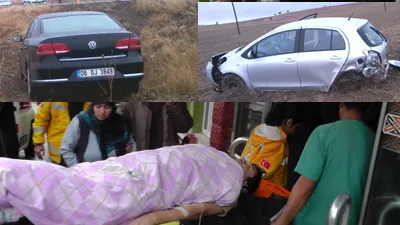 Otomobiller çarpıştı: 3 yaralı     