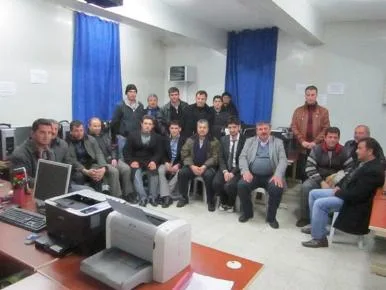 Her yaştan kursiyer var