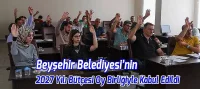 Beyşehir Belediyesi’nin 2027 Yılı Bütçesi Oy Birliğiyle Kabul Edildi: 1 Milyar 850 Milyon TL