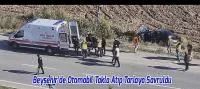 Beyşehir’de Feci Kaza! Otomobil Takla Atıp Tarlaya Savruldu